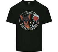 Vino With My Min Spilla Cane Miniatura Pinscher Uomo Cotone T-Shirt