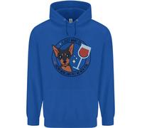 Vino With My Min Spilla Miniatura Pinscher Cane Bambini Felpa con Cappuccio