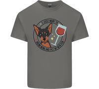 Vino With My Min Spilla Miniatura Pinscher Cane T-Shirt Ragazzi Ragazze