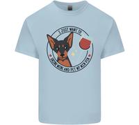 Vino With My Min Spilla Miniatura Pinscher Cane T-Shirt Ragazzi Ragazze