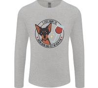 Vino With My Min Spilla Miniatura Pinscher Cane Uomo Maniche