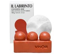 VINOIR Detergente Viso Detergente Detergente IL LABIRINTO - Delicato detergente viso in saponetta con ricche bolle - Massaggiatore Guasha per ras