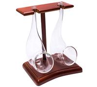 Vinology brandy pipe Sorseggiando occhiali set con espositore in legno 75 ml - Confezione da 2