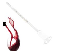 Vinometro in Vetro 0-25% - Alcolometro di Precisione per Misurare il Contenuto Alcolico nel Vino e nella Birra, Alcolimetro per Alcol, Densimetro Essenziale per Homebrewing e Vinificazione Artigianale