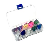 VINPAM Confezione da 40 plettri e plettri per chitarra, in celluloide, accessori per chitarra acustica, elettrica, basso, 4 spessori (0,46 mm, 0,71 mm, 0,96 mm, 1,2 mm) x 10 ciascuno, opzione