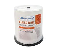 Vinpower Digital Logo Top Blue AZO CD-R 700MB 52X Registrabile Media Disc 100pk Cake Box (FFB), 100 dischi