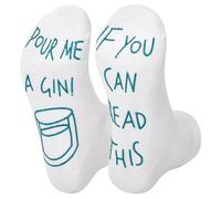 Vinsani 'If You Can Read This Pour Me a Gin' Calze divertenti per uomini e donne amanti del gin