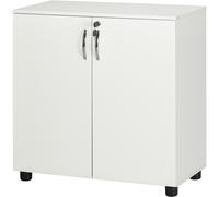 Vinsetto Armadietto da Ufficio Multiuso con Serratura 2 Ante e Mensola