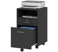 Vinsetto Cassettiera Portadocumenti con 2 Cassetti e Ripiano Aperto