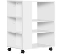Vinsetto Mobile per stampante con ruote, 2 freni, 60x40x75,8 cm, Bianco