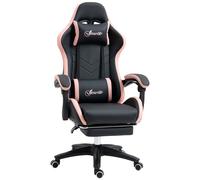 Vinsetto Sedia da Gaming Altezza Regolabile e Schienale Reclinabile