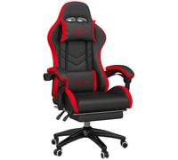 Vinsetto Sedia da Gaming Altezza Regolabile e Schienale Reclinabile