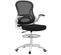 Vinsetto Sedia da Scrivania Moderna con Tessuto Traspirante e Supporto Lombare