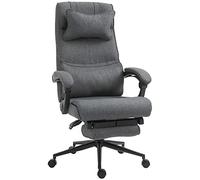 Vinsetto Sedia da Ufficio Altezza Regolabile 66x69x115-123cm Grigia