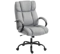 Vinsetto Sedia Ufficio Ergonomica con Funzione a Dondolo Grigio Chiaro