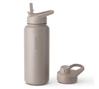 Vinsun Borraccia Termica 1 Litro - Borraccia con Cannuccia in Acciaio Inox - Senza Perdite, Senza BPA, Riutilizzabile - Bottiglia Termica per Viaggio