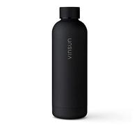 Vinsun Borraccia termica 500ml antracite - Bottiglia acqua acciaio inox - senza perdite, senza BPA, riutilizzabile - Bottiglia termica per Sport, Bici, Scuola, Università