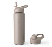 Vinsun Borraccia Termica 750ml - Borraccia con Cannuccia in Acciaio Inox - Senza Perdite, Senza BPA, Riutilizzabile - Bottiglia Termica per Viaggio