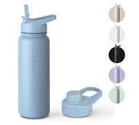 VINSUN Borraccia Termica 750ml - Bottiglia Termica in Acciaio Inox con Cannuccia - Senza Perdite, Senza BPA, Riutilizzabile - Bottiglia Acqua per Viaggio, Ufficio, Sport