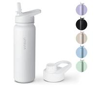 VINSUN Borraccia Termica 750ml - Bottiglia Termica in Acciaio Inox con Cannuccia - Senza Perdite, Senza BPA, Riutilizzabile - Bottiglia Acqua per Sport, Scuola, Palestra