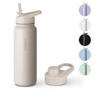 VINSUN Borraccia Termica 750ml - Bottiglia Termica in Acciaio Inox con Cannuccia - Senza Perdite, Senza BPA, Riutilizzabile - Bottiglia Acqua per Sport, Scuola, Palestra