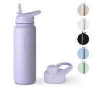 VINSUN Borraccia Termica 750ml - Bottiglia Termica in Acciaio Inox con Cannuccia - Senza Perdite, Senza BPA, Riutilizzabile - Bottiglia Acqua per Sport, Scuola, Palestra