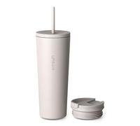 VINSUN Tazza Termica con Cannuccia 720ml - Acciaio Inox, Prova di Perdite, Isolamento a Doppia Parete - Termos Caffè con Due Coperchi per Viaggio, Auto, Ufficio, Scuola