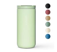 VINSUN Tazza Termica da Viaggio 380ml - Acciaio Inox, senza BPA, Prova di Perdite, Caldo e freddo - Tazza da Caffè Verde con Coperchio per Viaggio, Auto, Ufficio