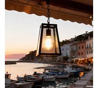 Vinta Lanterna da appendere per esterni, lampada tradizionale nt, lampadina E27, impermeabile, decorazione da soffitto per cortili, giardini, dicembre e vialetti