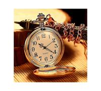 Vinta Pocket Watch Quartz Pocket Watch with Chain Mechanical Movement Pocketwatch Smooth Er Steel Men Watch Hand Ing Pocket Man new