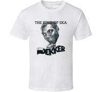 Vinta Reggae T-Shirt - Desmond Dekker King of Ska Bianco Bianco S
