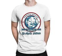 Vinta Venice Beach Arnold Schwarzenegr T-Shirts Men O Neck 95% Cotton T Shirts Muscle Fitness Tee Shirt Clothes White M