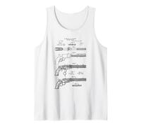 Vintage 1854 Gun Cool Retro Diagram Graphic Canotta