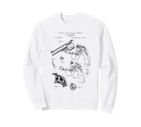 Vintage 1890 Gun Cool Retro Diagram Graphic Felpa