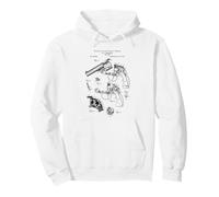 Vintage 1890 Gun Cool Retro Diagram Graphic Felpa con Cappuccio