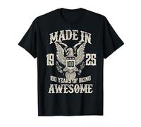 Vintage 1925 100th Birthday Shirt for Men 100 Year Old Maglietta