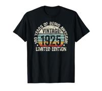 Vintage 1925 Birthday Gift Shirt 100 Years of Awesome Maglietta