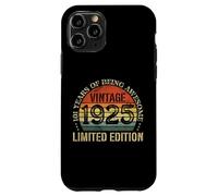 Vintage 1925 Edizione Limitata 101° Compleanno 101 Anni Custodia per iPhone 11 Pro