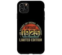 Vintage 1925 Edizione Limitata 101° Compleanno 101 Anni Custodia per iPhone 11 Pro Max