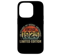 Vintage 1925 Edizione Limitata 101° Compleanno 101 Anni Custodia per iPhone 14 Pro
