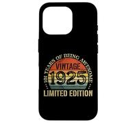 Vintage 1925 Edizione Limitata 101° Compleanno 101 Anni Custodia per iPhone 16 Pro