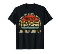 Vintage 1925 Edizione Limitata 101° Compleanno 101 Anni Maglietta