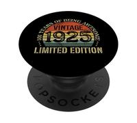 Vintage 1925 Edizione Limitata 101° Compleanno 101 Anni PopSockets PopGrip Adesivo