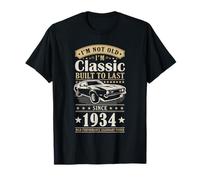 Vintage 1934 Birthday Classic Car for Legends Born in 1934 Maglietta