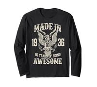 Vintage 1936 90th Birthday 90 Years of Being Awesome Maglia a Manica