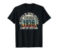 Vintage 1936 Birthday Gift Shirt 89 Years of Awesome Maglietta