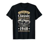 Vintage 1940 Birthday Classic Car for Legends Born in 1940 Maglietta