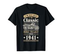 Vintage 1941 Birthday Classic Biker for Legends Born in 1941 Maglietta