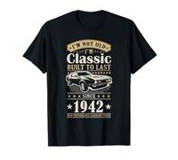 Vintage 1942 Birthday Classic Car for Legends Born in 1942 Maglietta