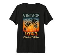 Vintage 1943 Edizione Limitata Retro Palma 83 Anni Compleanno Maglietta Premium
